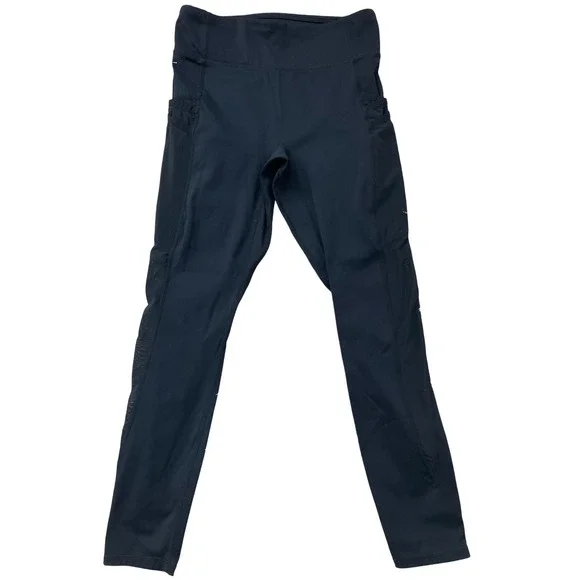 Fabletics Black High Waisted Side Pocket Athletic Leggings Womens Size Medium - Picture 1 of 9